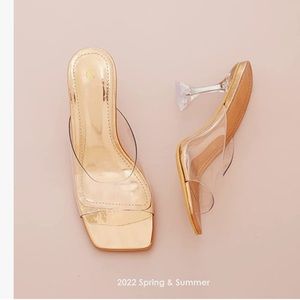 Clear toe / clear heel heels